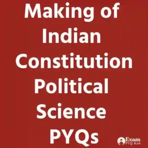 Making of Indian Constitution pyq