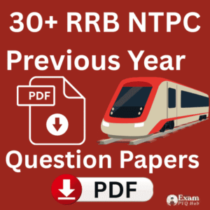 RRB NTPC Previous Year Question Paper PDF Download