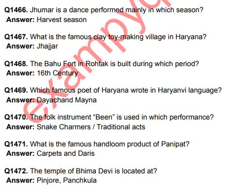 Haryana GK in English PDF Download For Competitive Exams Haryana GK in English PDF Download For Competitive Exams - Image 2