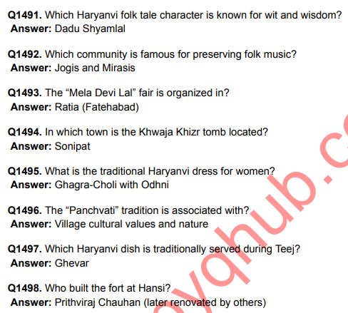 Haryana GK in English PDF Download For Competitive Exams Haryana GK in English PDF Download For Competitive Exams - Image 4